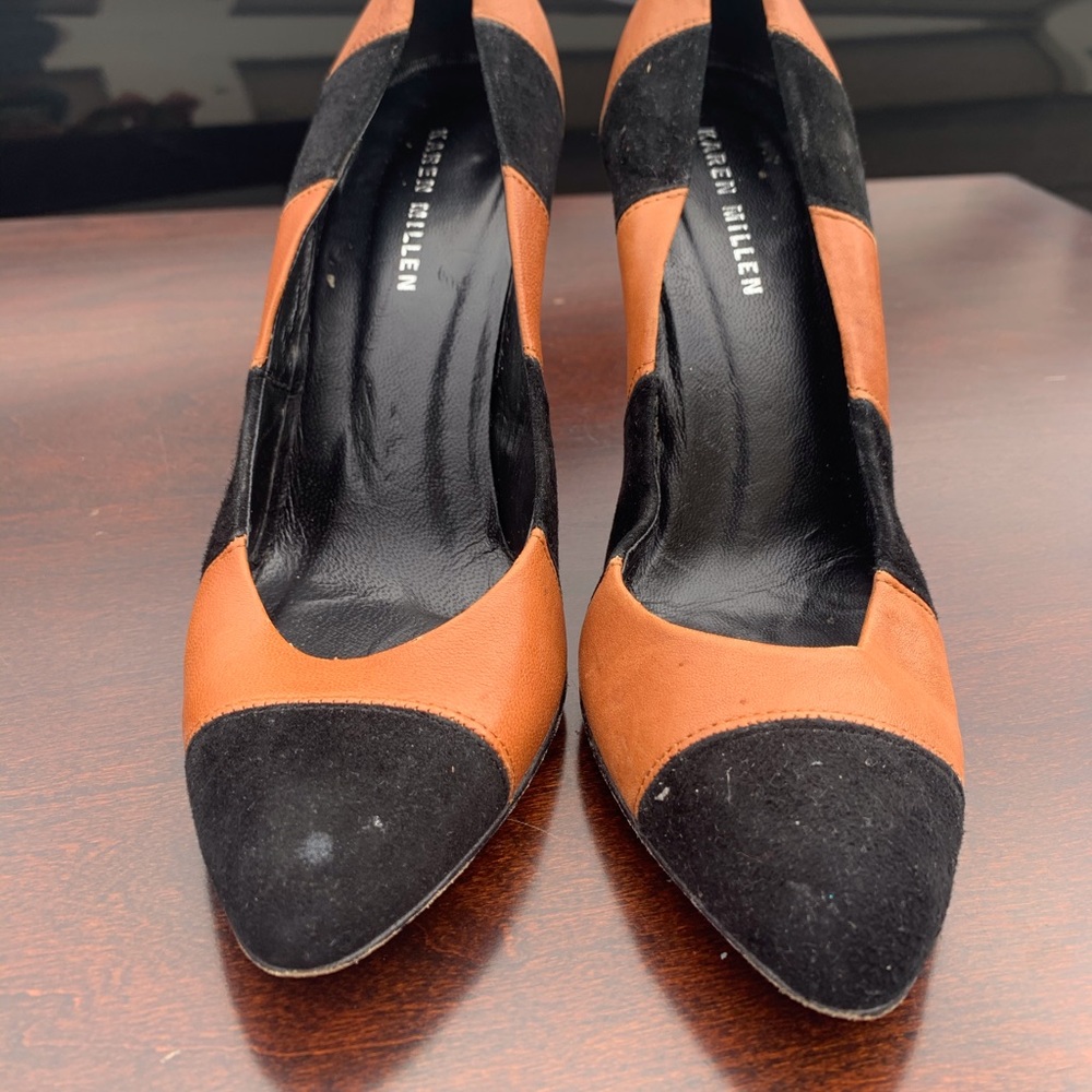 Karen Millen FN012 Stripe Court 38